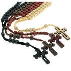 Religious   Rosaries Knotted Wooden Rosary with the name Jesus as a 