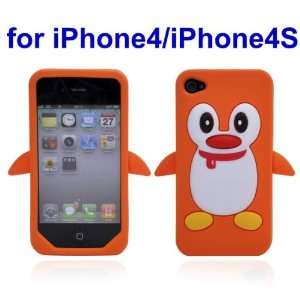   Silicone Case Cover for iPhone 4 / iPhone 4S (Orange) 