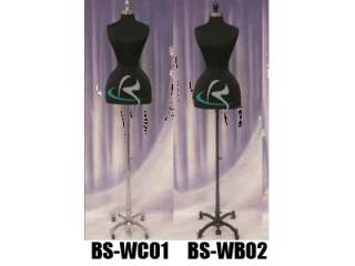 Mannequin Manequin Manikin Dress Form #FH02BK+BS WC01  