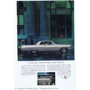  1964 Cadillac Sedan Silver Vintage Ad 