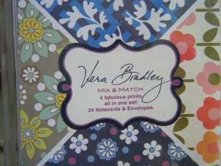 VERA BRADLEY 24 Mix & Match Notecards FOLKLORIC & More Refill pack (No 