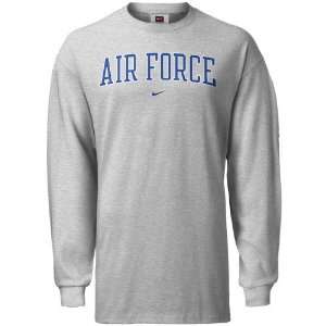 Nike Air Force Falcons Ash Classic College Long Sleeve T shirt  