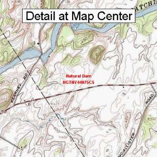  USGS Topographic Quadrangle Map   Natural Dam, New York 