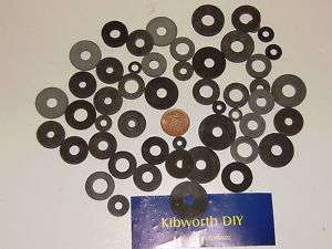 50 ASSORTED RUBBER WASHERS . RUBBER WASHER ASSORTMENT  