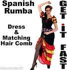 Womens Spanish Senorita Costume Flamenco  