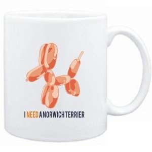  Mug White  I NEED A Norwich Terrier  Dogs Sports 