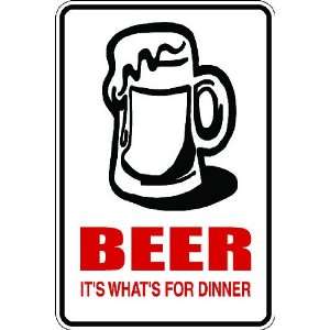 Misc26) Reserved Beer Its Whats for Dinnerhumorous Novelty Parking 