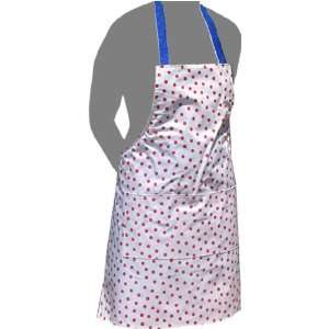 Classic Oilcloth Apron   Polka Dot (red) 