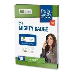 com Mighty Badge, Reusable Name Badge Starter Kit for Injet Printers 