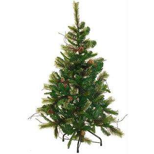   54928 AE 5 ft. Stevens Mixed Pine Wall Tree Artificial Christmas