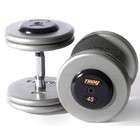    Style Dumbbells   Gray Plates And Rubber End Caps   130 Pounds Each