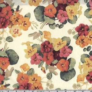  45 Wide From The Garden Nasturtiums Orange Fabric By The 
