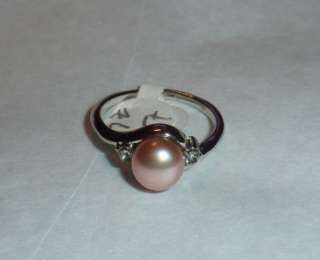 Dainty Pearl Rings   Choose Pink, White or Black   Lots of Sizes Very 
