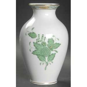  Herend Chinese Bouquet Green (Av) Vase 5, Fine China 