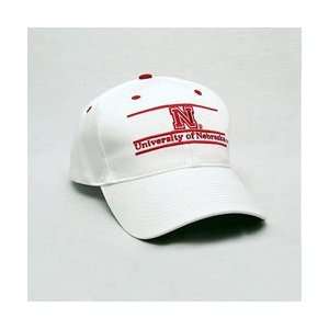  Nebraska Cornhuskers Classic Adjustable Bar Hat   White 