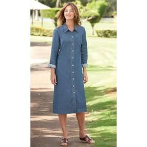  Orvis Womens Tencel®/Cotton Button Front Dress 