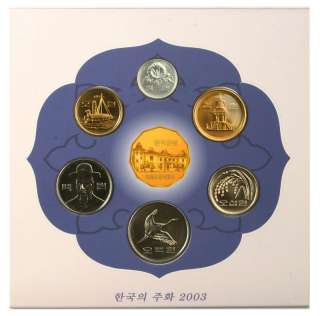 Coins of Korea 2003 MINT SET UNC 2419 1  