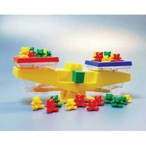 Childcraft Deluxe Platform Balance and Bears Set   48 Bears in 3 Sizes 