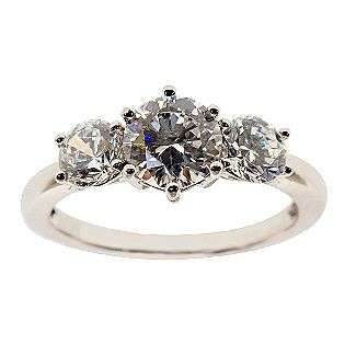 Simulated Diamond Sterling Silver Ring  DIAMONBLISS Jewelry Rings 