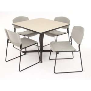  Hospitality 36 Square Reversible Wood Laminate Table in 