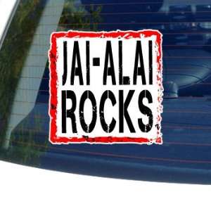 Jai Alai Rocks   Window Bumper Laptop Sticker