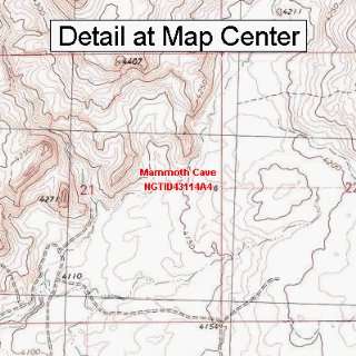  USGS Topographic Quadrangle Map   Mammoth Cave, Idaho 