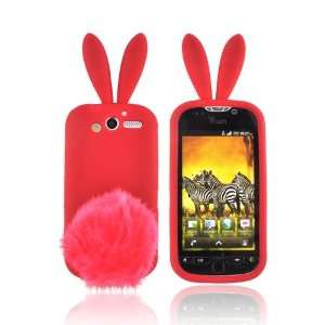   Feel Anti Slip Silicone Skin Case Cover w Fur Tail Stand Electronics