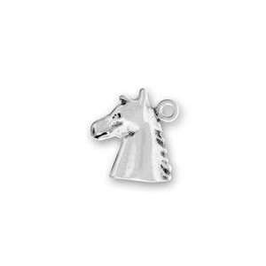 Horse Head Sterling Silver Charm 