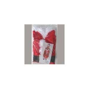   Red and White Santa Claus Christmas Apron and Hat Sets