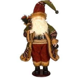  20 Standing Fabric Santa Claus Figurine