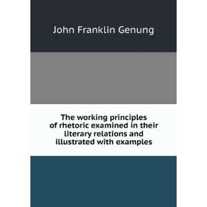   relations and illustrated with examples John Franklin Genung Books