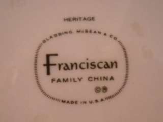 FRANCISCAN HERITAGE FINE CHINA BREAD AND BUTTER PLATE  