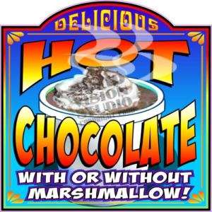 14 Hot Chocolate Concession Trailer Food Sign Decal  