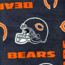 NFL Fabrics Chicago Bears Polar Fleece New Print  Per Yard    