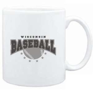  Mug White  Wisconsin Baseball  Usa States Sports 