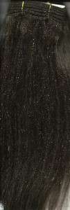 silver gray weft weave 100 % human hair 34 extension  