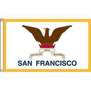  San Francisco 4ft. X 6ft. Nylon Flag Patio, Lawn & Garden