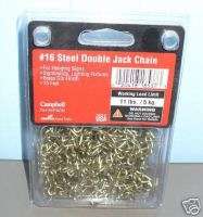 Campbell Steel Double Jack Chain   15 Ft.   LOT OF 20  