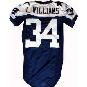  Lenny Williams #34 Cowboys Game Issued Navy Jersey(Size 44 