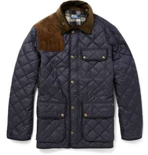 Polo Ralph Lauren Kempton Suede Patch Quilted Jacket  MR PORTER