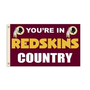   Washington Redskins NFL Youre in Redskins Country 3x5 Banner Flag