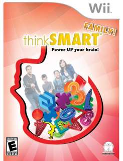 Wii ThinkSmart Think Smart Family Power Up your Brain  