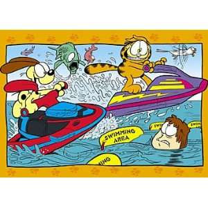   Garfield Camp Out & Water Fun 2 pk 96pc Jigsaw Puzzles Toys & Games