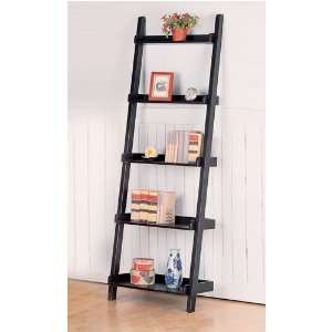 Ladder Bookcase in Black Finish by Coaster