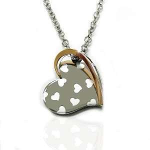  M+Y STEEL Playful Heart (Rose Gold) Womens Pendant 