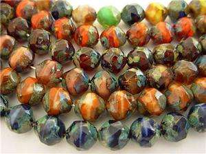 8mm Czech Picasso F. P. Baroque Beads (24) *You Pick*  