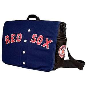  MLB BOSTON RED SOX JERSEY MATERIAL MESSENGER LAPTOP BAG 