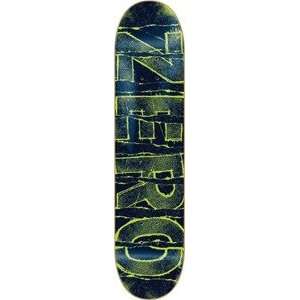  Zero Sabotage Green / Blue Skateboard Deck   8 x 32 