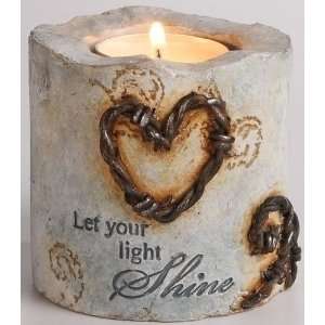  Roman Inc. 61565 Let Your Light Shine Tealight Holder 