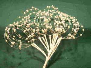 144 white loop pearl stem sprays each stem has 3 nylon stems favor 